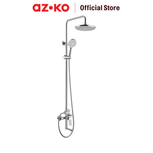 [EZO.0803488] AZKO Acroz Vittoria Set Shower Mandi Chrome