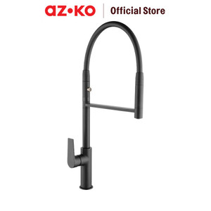 [EZO.0803489] AZKO Acroz 27.1X10.1X61.5 cm Veneto Keran Dapur Mixer - Hitam