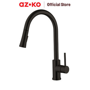 [EZO.0803490] AZKO Acroz Veneto Keran Dapur Leher Angsa Mixer Pull Out - Hitam