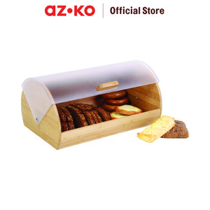 [EZO.0803498] AZKO Delicia Mediena Tempat Roti Rectangle - Cokelat Natural