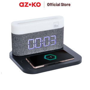 [EZO.0803505] AZKO Arthome 18X15 cm Jam Digital Dengan Wireless Charger Nsl