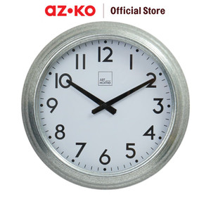 [EZO.0803507] AZKO Arthome 40 cm Jam Dinding Dupleix Galvanized