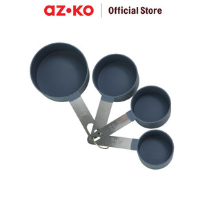 [EZO.0803582] AZKO Kris Set 4 Pcs Sendok Takar - Abu-Abu