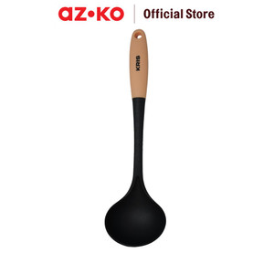 [EZO.0803591] AZKO Kris Sendok Sup Nylon Tpr - Hitam/Pink Coral