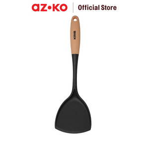 [EZO.0803593] AZKO Kris Spatula Turner Solid Nylon Tpr - Hitam/Pink Coral