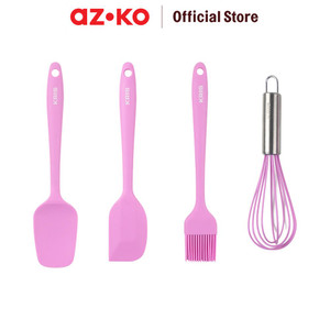 [EZO.0803599] AZKO Kris Set 4 Pcs Alat Masak Kue - Ungu Muda