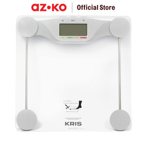 [EZO.0803607] AZKO Kris Timbangan Badan Digital Personal 180 kg Transparan