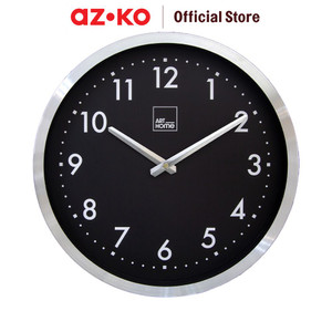 [EZO.0803612] AZKO Arthome 30 cm Jam Dinding 90644Zw - Hitam