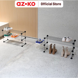 [EZO.0803617] AZKO Stora Rak Sepatu 4 Tingkat Wire