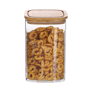 [EZO.0803618] AZKO Kris Rica Stoples Kaca Borosilicate Food Canister Jar Tempat Simpan Snack Dan Permen Setoples Toples Beling Serbaguna Perlengkapan Dapur Wadah Makanan - 1.20