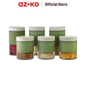 [EZO.0803657] AZKO Kris Set 6 Pcs Fuku Stoples Kaca - Hijau