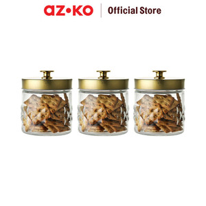 [EZO.0803659] AZKO Kris 550 ml Set 3 Pcs Stoples Kaca Artic