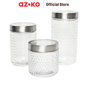 [EZO.0803665] AZKO Picas Set 3 Pcs Stoples Kaca Pearl