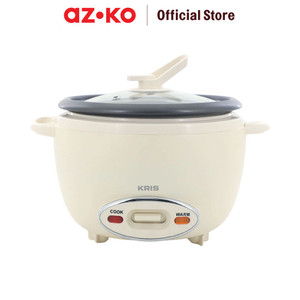 [EZO.0803679] AZKO Kris 600 ml Rice Cooker Manual - Putih