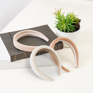 [EZO.0803683] AZKO Ataru Bando Puffy Headband New Headband Aksesoris Rambut Bandana Wanita Women Accessories Hiasan Kepala - Beige