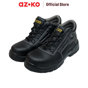 [EZO.0803711] AZKO Krisbow Ukuran 45 Hercules Sepatu Pengaman 6 inci Srss - Hitam