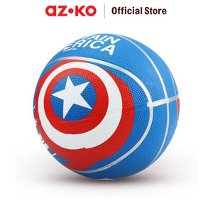 [EZO.0803723] AZKO Marvel Ukuran 5 Bola Basket Rubber Captain America