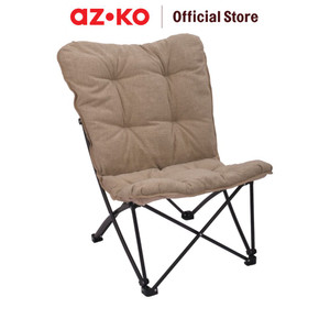 [EZO.0803727] AZKO Soleil Kursi Camping Lipat Big Butterfly - Cokelat Muda