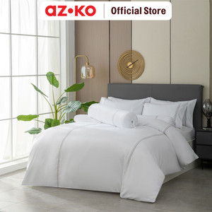 [EZO.0803729] AZKO Sleeplite 180X230 cm Set 3 Pcs Seprai Single Flat Microfiber Hotel