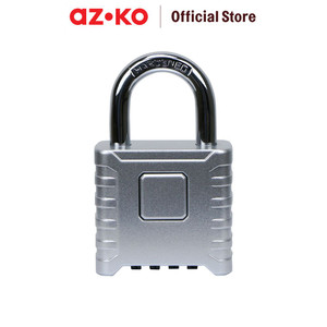 [EZO.0803734] AZKO Krisbow Gembok 4 Angka Kombinasi Heavy Duty - Silver