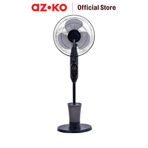 [EZO.0803740] AZKO Krisbow 16 inci Kipas Angin Lantai Uap 75 Watt - Hitam
