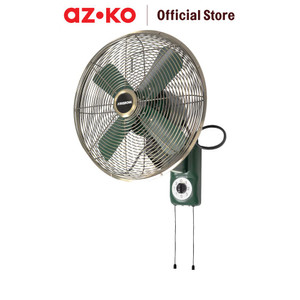 [EZO.0803742] AZKO Krisbow Kipas Angin Dinding Vintage 55 Watt 300A8T - Hijau Retro