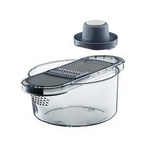 [EZO.0803777] AZKO Kris Parutan Dengan Keranjang Wadah Alat Parut Grater Pemarut Keju Bumbu Masakan Serbaguna Kitchen Gadget Perlengkapan Dapur Peralatan Masak - Biru