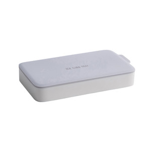 [EZO.0803778] AZKO Kris Cetakan Es Batu Dengan Tutup Silikon Ice Cube Tray With Lid Pencetak Es Food Grade Perlengkapan Masak - Abu-abu