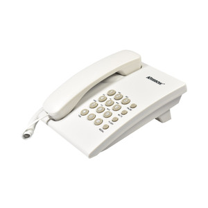 [EZO.0803779] AZKO Krisbow Telepon Basic Telephone Cable Phone Kabel Telepon Rumah Dan Kantor Telp Analog - Putih
