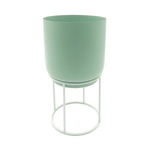 [EZO.0803798] AZKO Arthome Pistachio Pot Dengan Stand Tanaman Wadah Bunga Tempat Tumbuhan Perlengkapan Berkebun Aksesoris Taman - XS