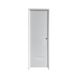 [EZO.0803799] AZKO Maxbuilt Pintu Kamar Mandi Pvc Wood Right Waterproof Bathroon Door Pintu Anti Air Serbaguna Perlengkapan Rumah Tangga - Cokelat, Pintu Kiri