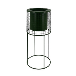 [EZO.0803805] AZKO Arthome Pot Tanaman Dengan High Stand Wadah Iron Bunga Tempat Tumbuhan Perlengkapan Berkebun Aksesoris Taman - Hijau