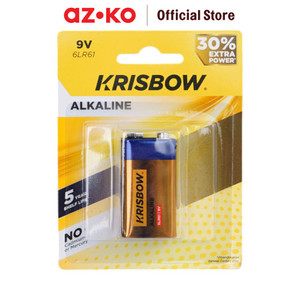 [EZO.0803819] AZKO Krisbow Baterai Alkaline 9V 6Lr61