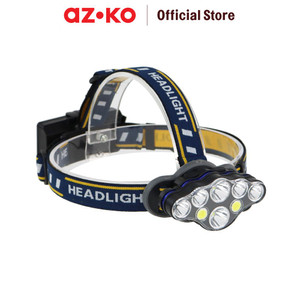 [EZO.0803871] AZKO Powerlite Senter Kepala 800Lm 2X18650 1500Mah