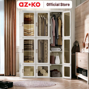 [EZO.0803873] AZKO Stora Lemari Pakaian Lipat 9 Pintu