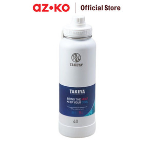 [EZO.0803880] AZKO Takeya 1.2 ltr Botol Vacuum Flask Stainless - Putih Arctic