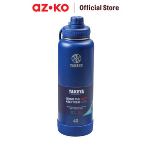 [EZO.0803881] AZKO Takeya 1.2 ltr Botol Vacuum Flask Stainless - Biru Midnight