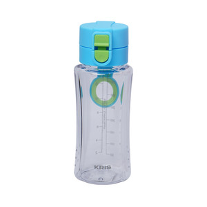 [EZO.0803894] AZKO Kris Botol Minum Tutup Pop Up Water Drinking Bottle Botol Air Bpa Free Wadah Minuman Perlengkapan Minum Drinkware - Biru Muda