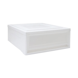[EZO.0803908] AZKO Iris Laci Penyimpanan - Putih Frosted Laci Serbaguna Penyimpanan Indoor Multifunctional Drawer Storage Furniture Rumah - 40x50x18cm