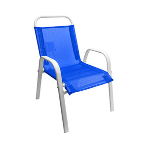 [EZO.0803910] AZKO Soleil Kursi Anak Textilene Beach Kids Chair Kursi Outdoor Serbaguna Tempat Duduk Halaman Balkon Balcony Chair Furniture Outdoor - Biru