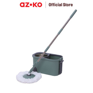 [EZO.0803911] AZKO Proclean Set Alat Pel Putar Dengan Ember - Hijau