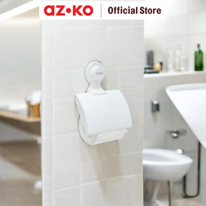 [EZO.0803914] AZKO Stora Holder Tisu Toilet Roll Dengan Tutup - Putih