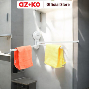 [EZO.0803916] AZKO Stora Rak Handuk 3 Bar - Putih