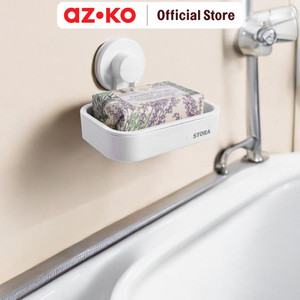 [EZO.0803919] AZKO Stora Tempat Sabun Batang - Putih