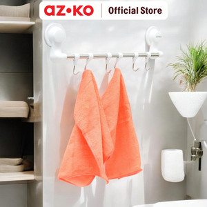 [EZO.0803922] AZKO Stora Gantungan Handuk 6 Pengait - Putih