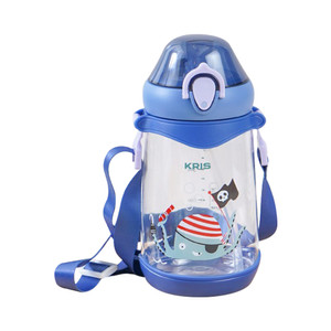 [EZO.0803933] AZKO Kris Botol Minum Anak Tritan Water Drinking Bottle Tempat Minum Anak-Anak Perlengkapan Minum Kids Tumbler - Biru