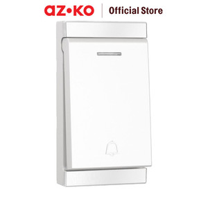 [EZO.0803943] AZKO Krisbow Bel Pintu Wireless Two Bell 581-2 - Putih