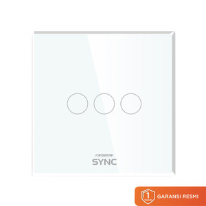 [EZO.0803967] AZKO Krisbow Sync Smart Saklar Wifi 800 watt wifi Switch Smart Switch Control Sakelar Pintar