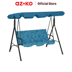[EZO.0804004] AZKO Soleil Kursi Ayun Dengan Motif Leaves - Biru