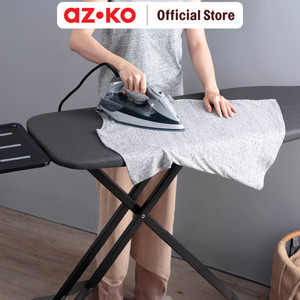 [EZO.0804048] AZKO Stora 145X38X91 cm Meja Setrika Lipat Square Tube - Hitam